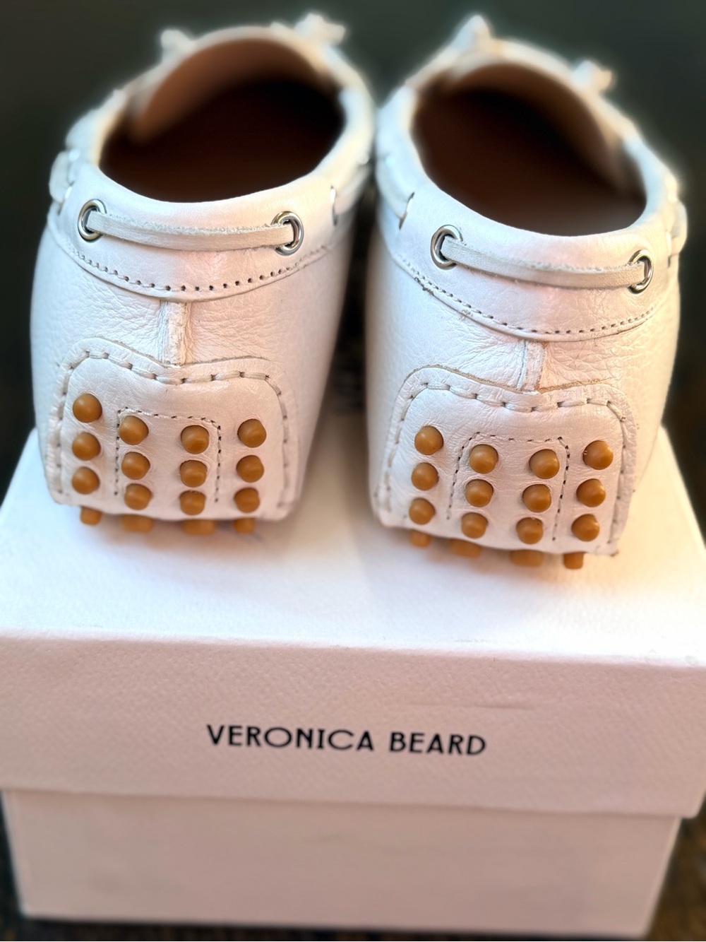 VERONICA BEARD Women White Leather Loafers NWT - Picture 6 of 8